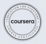 Coursera course certificate seal
